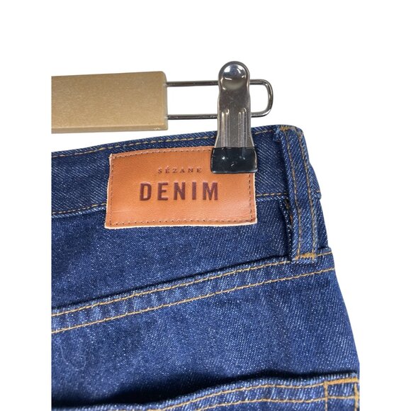 Sézane Womens Brut Sexy Slim-Fit Denim Jeans High-Waisted Size 30 Blue - Picture 9 of 16